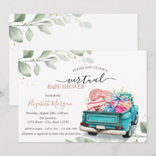 Invitation Truck Sweets présente une baby shower virtuelle en