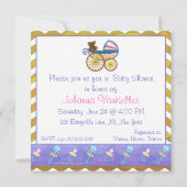 Invitation Trucs de Bébé à l'Ananas (Dos)