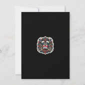 Invitation True Love Skeleton Heart Tattoo Mariage Merci (Dos)