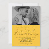 Invitation True Simplicity 3 Modern Marigold Photo Mariage (Devant)