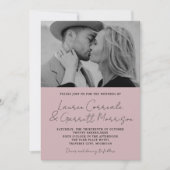 Invitation True Simplicity 3 Modern Moonlight Mariage photo (Devant)