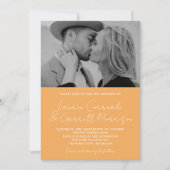 Invitation True Simplicity 3 Modern Sorbet Mariage photo (Devant)