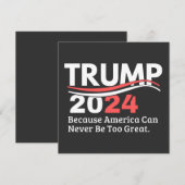 Invitation trump 2024 (Devant / Derrière)