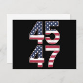 Invitation Trump 2024 45 47 (Devant / Derrière)