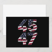 Invitation Trump 2024 45 47 États-Unis Vintages (Devant / Derrière)