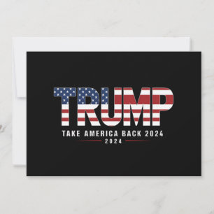 Invitation Trump 2024 Redonner l'Amérique aux cadeaux américa