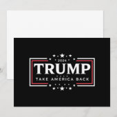 Invitation Trump 2024 : Reprendre l'Amérique (Devant / Derrière)
