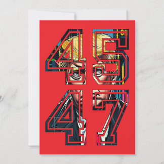 Invitation Trump 45 47 | Pop art | président américain