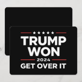 Invitation Trump a Gagné Faites Avec 2024 (Devant / Derrière)