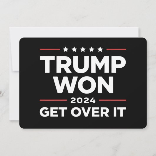 Invitation Trump a Gagné Faites Avec 2024 (Devant)