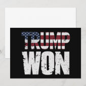 Invitation Trump a gagné la 47e élection présidentielle améri (Devant / Derrière)