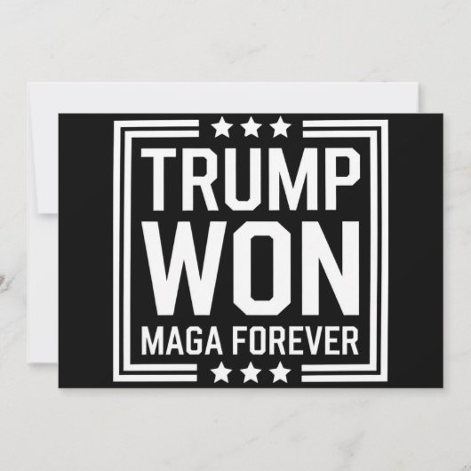 Invitation Trump a gagné la 47e élection présidentielle améri (Devant)