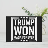 Invitation Trump a gagné la 47e élection présidentielle améri (Debout devant)