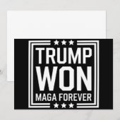 Invitation Trump a gagné la 47e élection présidentielle améri (Devant / Derrière)