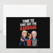Invitation Trump A Le Temps De Sortir Les Ordures (Devant / Derrière)