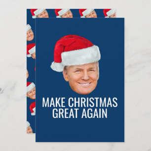 Invitation Trump avec Santa Hat - Rendre Noël magnifique