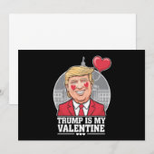 Invitation Trump est ma Saint Valentin (Devant / Derrière)