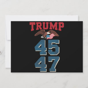 Invitation Trump, le patriotique, a remporté Trump 45 et 47 v