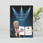 Invitation Trump le plus grand Mariage patriote 💍 (Debout devant)