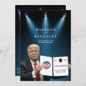 Invitation Trump le plus grand Mariage patriote 💍 (Devant / Derrière)