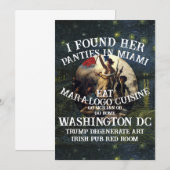 Invitation Trump Panties Miami Catholic Church White (Devant / Derrière)