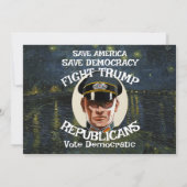 Invitation Trump Parti républicain Anniversaire Filles garçon (Dos)