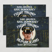 Invitation Trump Parti Républicain Grad Retraite Mariage MB (Devant / Derrière)