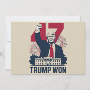 Invitation Trump remporte à nouveau le président des élection