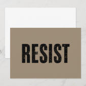 Invitation Trump résiste à la contestation anti-politique de  (Devant / Derrière)