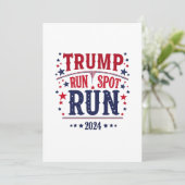 Invitation Trump Run Spot Run Funny Election Debate (Debout devant)