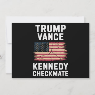 Invitation Trump Vance 2024 Trump Vance Kennedy Échec et Mat