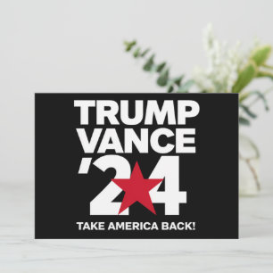 Invitation Trump Vance 2024 Vote Élection Trump 2024