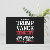 Invitation Trump Vance Kennedy : Reprenez l'Amérique (Debout devant)
