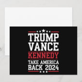 Invitation Trump Vance Kennedy : Reprenez l'Amérique (Devant / Derrière)