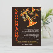 Invitation Trumpet Music Bar Mitzvah (Debout devant)