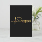 Invitation Trumpet - Trumpet Hearbeat cadeau (Debout devant)