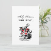 Invitation Trumpeter Alice de la Cour du lapin blanc au pays (Debout devant)