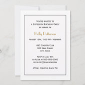 Invitation Trumpeter Alice de la Cour du lapin blanc au pays (Dos)