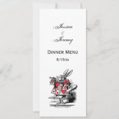 Invitation Trumpeter Alice de la Cour du lapin blanc au pays (Devant)