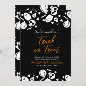 Invitation Trunk a Treat Halloween Ghost Sprinkings (Devant / Derrière)