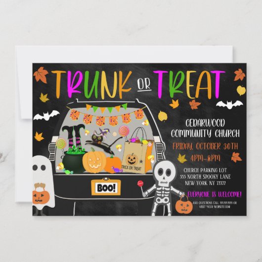 Invitation Trunk or Treat (Devant)