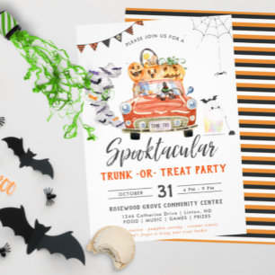 Invitation Trunk Or Treat Fête Prénatale Halloween