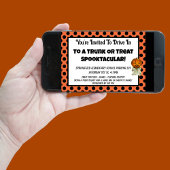 Invitation Trunk or Treat Points de Citrouille Fête d'Hallowe