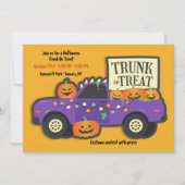 Invitation Trunk Ou Traiter Halloween (Devant)