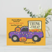 Invitation Trunk Ou Traiter Halloween (Debout devant)