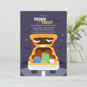 Invitation Trunk Ou Traiter La Partie Halloween (Debout devant)