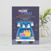 Invitation Trunk Ou Traiter La Partie Halloween (Debout devant)