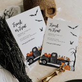 Invitation Trunk ou traiter l'invitation d'Halloween pour les