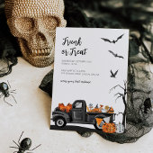 Invitation Trunk ou traiter l'invitation d'Halloween pour les