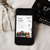 Invitation Trunk ou traiter l'invitation d'Halloween pour les